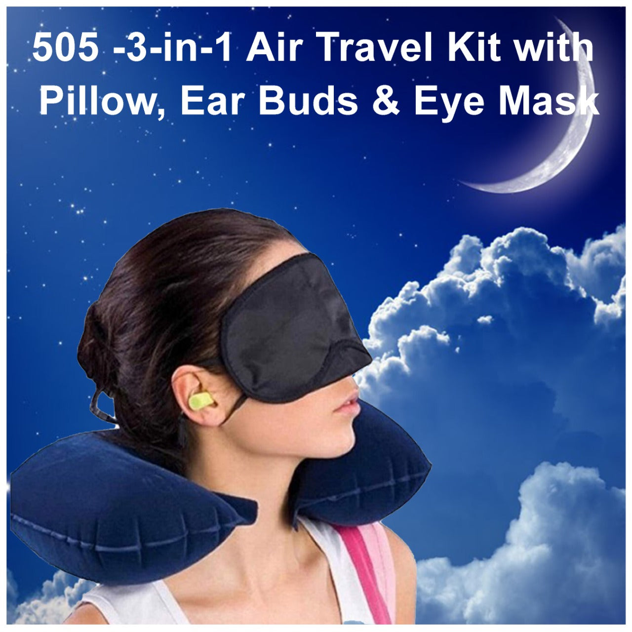 3-in-1 air travel kit with essentials. 3-in-1 air travel kit with essentials.